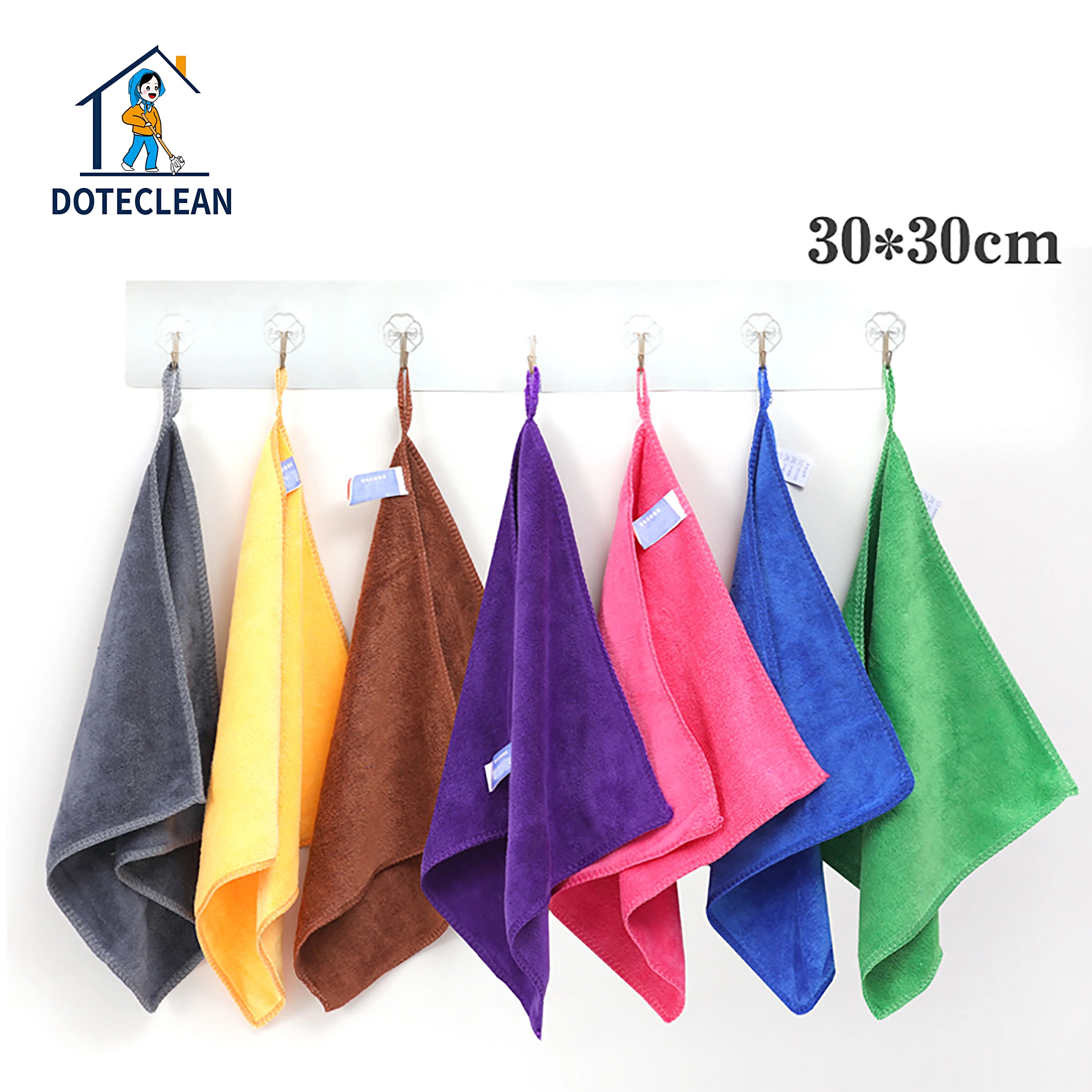Microfiber Towel Non-Stick Oil Absorbent Dishwashing Rag for Household Tableware Cleaning Car Clean Cloth Wiping Tool Duster