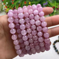 8mm New Design Purple Kunzite Bracelet Stone Beads  Crystal Bead for Women
