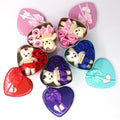 Valentines Day Gift 3pcs Heart Shaped Artificial Soap Rose Flowers Bear Gift Boxes