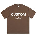 OEM Thick Collar T-shirt Blank T-shirt Heavy Cotton Boxy Fit Cotton Polyester Premium 280g 300gsm Heavyweight T-shirt for Men