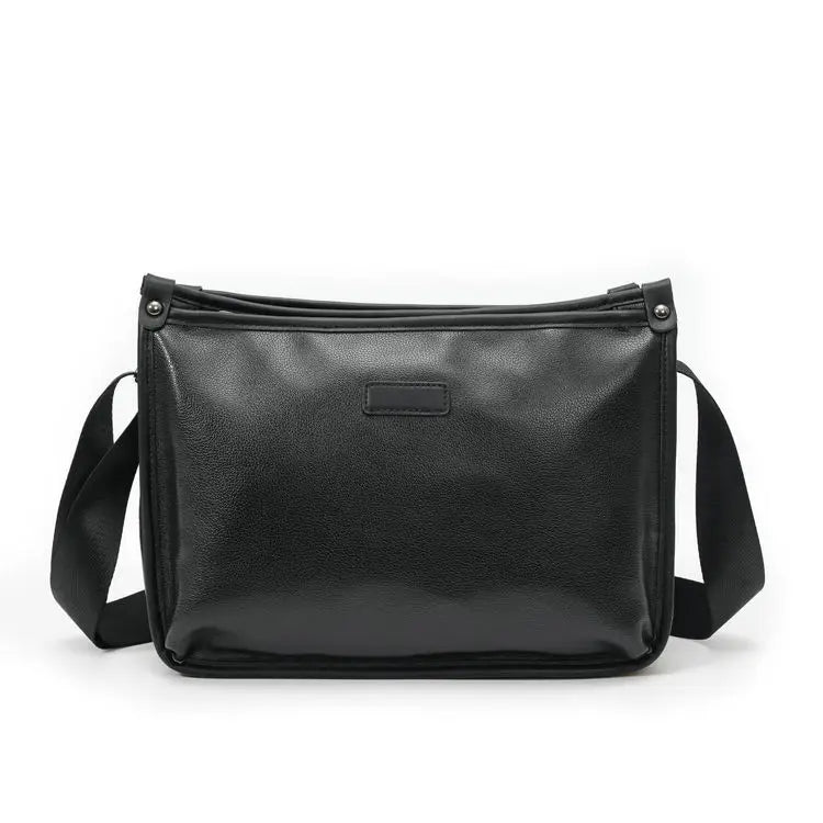 Custom Logo Multifunction Pu Leather Sport Side Chest Sling Crossbody Luggage Travel Shoulder Messenger Bag for Men Women