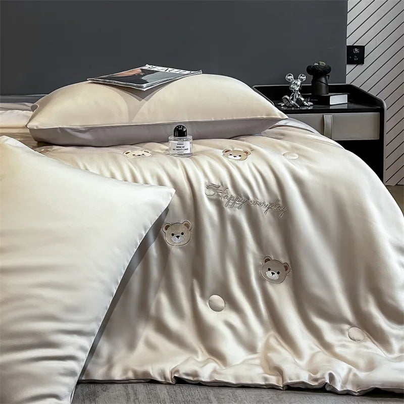 Modern Simple Double-sided Printed Pattern Fresh Washable Summer Cooling Quilt Soft Breathable air Conditioning Quilts