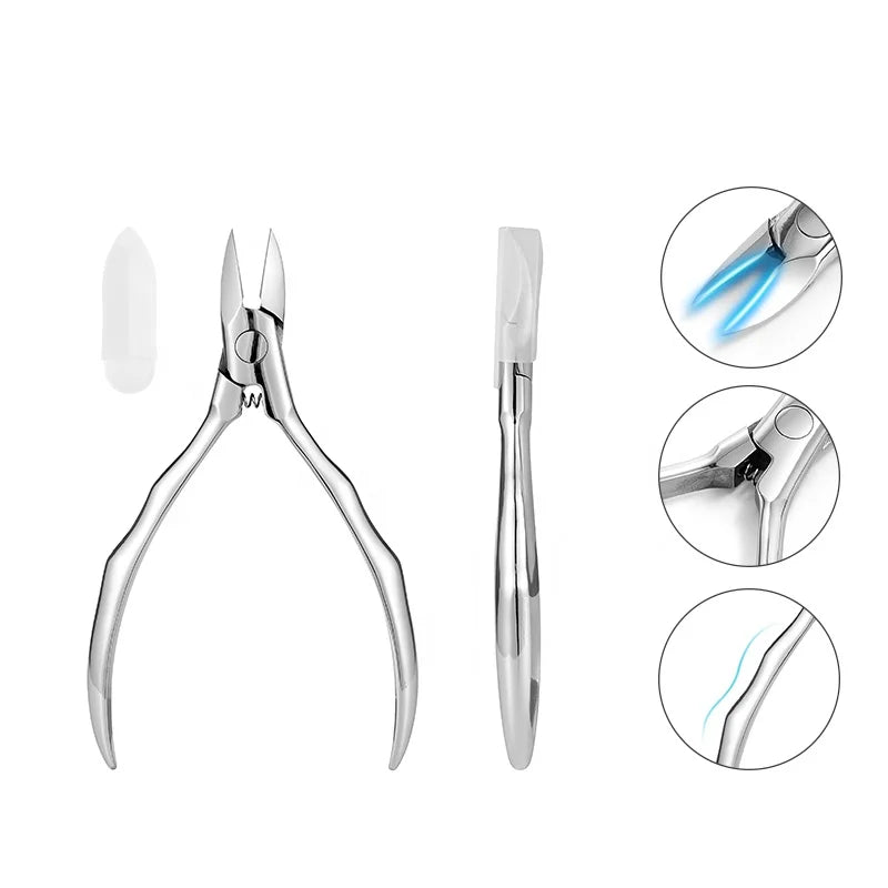 ELITER Hot Sell in Stock Top Quality Toe Ingrown Toenail Nail Nipper Podiatry Nippers Pedicure Nail Pliers Pedicure Nipper
