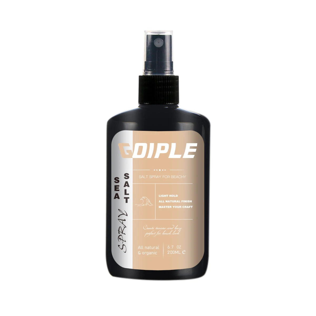 Private Label High-quality Sea Salt Spray Natural Organic Sea Salt 200ml Men's Strong Hair Styling Spray