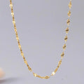 Simple 316L Stainless Steel Gold Flower Pattern Lip Chain Necklace Titanium Steel Lines Pattern Lip Choker Necklace Jewelry