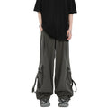 Nylon Pants Men Plus Size Custom American Retro Design Pants Oversized Street Pants Casual Wear