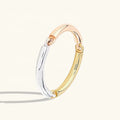LOZRUNVE Fashion Minimalist Trending Colorful Metal Finger Ring Jewelry Sterling Silver 925
