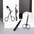 Eyelash Tweezers for Lashes Extension Custom Logo Stainless Steel Curler Black DHL Bag Western Fedex Makeup Rounded Tip