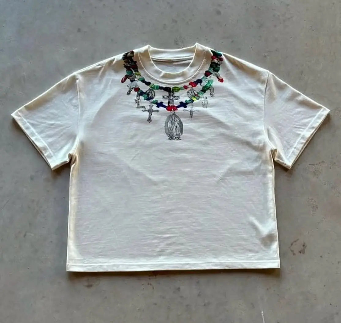 OEM Custom Heavyweight 100% Cotton Cropped T-Shirt for Men 250gsm Hip Hop Graphic DTG Print Summer Fashion Oversized Boxy Fit