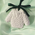 Home Car Decoration White Hanging Sweater Shaped Winter Lady Scented Ceramic Fragrance Essential Oil Aroma Plaster Diffuser