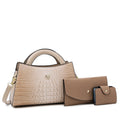 Wholesale Custom New Fashion Lady Bag Set Alligator Pattern PU Leather Luxury Women Purses and Handbags