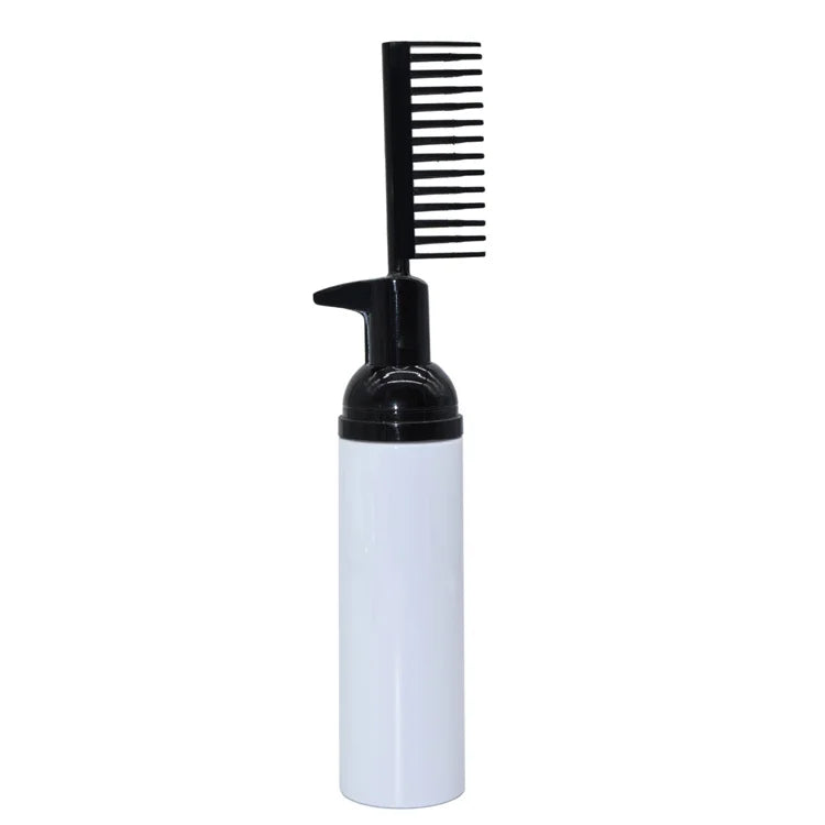 OEM Black Green Plastic Bottle a Comb of Black Plastic Packaging Bottle Presses Hair Dye Paste 2-in-1 Hair