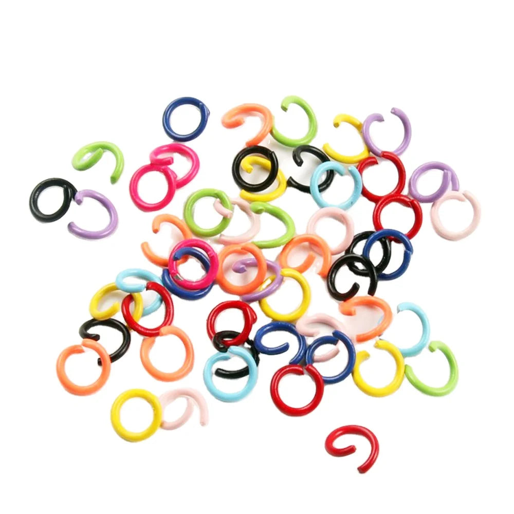 Colorful Metal Open Jump Rings Split Jump Ring Connector for Jewelry Making Handmade DIY Bracelet Necklace Earring Accessories