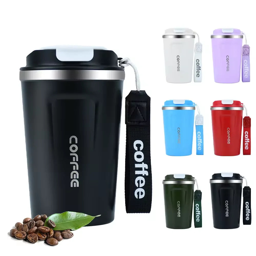 Portable Stainless Steel Vacuum Insulated Thermos Cup Coffee Tumbler Mug Water Flask for Travel & Business Gifts