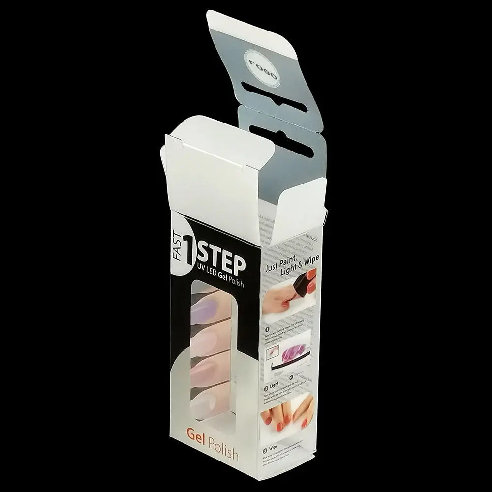 Custom Folding clear PVC PET PP Plastic Gift Packaging Box for Gel Nail Polish