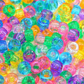 6mm X 9mm Plastic Glitter Pony Beads for Jewellery Making Acrylic Pony Beads for Kids Bracelets Jewelry Making