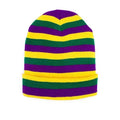 Factory Wholesale Custom Warm Winter Knit Striped Sports HatJacquard Beanie Hat With Pom Pom Custom Winter Hat