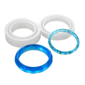 HY Diamond Shaped Silicone Mold Bracelet Casting Mould for Epoxy Resin Bracelet Bangle DIY Jewelry Making