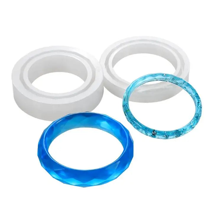 HY Diamond Shaped Silicone Mold Bracelet Casting Mould for Epoxy Resin Bracelet Bangle DIY Jewelry Making