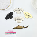 Wholesale Customized Caviar Logo Keys Opener Zinc Alloy Designed Brand Fish Logo for Tin Openers