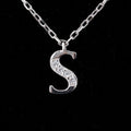 Fashion Women Charm 925 Sterling Silver Arrow Diamond Necklace