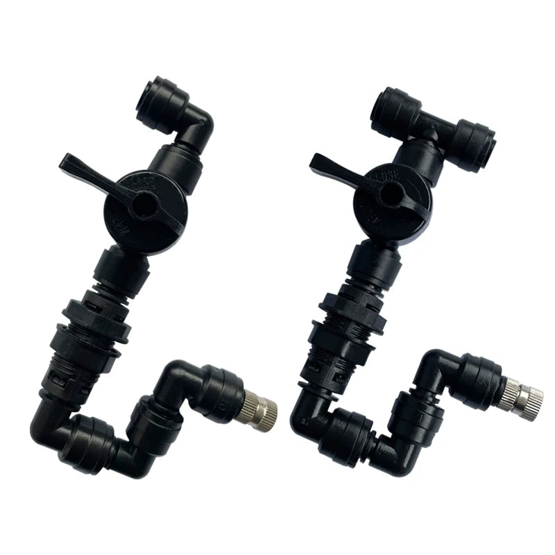 Adjustable Universal Spray Misting Nozzle Kit Gareden Greenhouse Irrigation System Fogger Aquarium Reptile Humidity Nebulizer