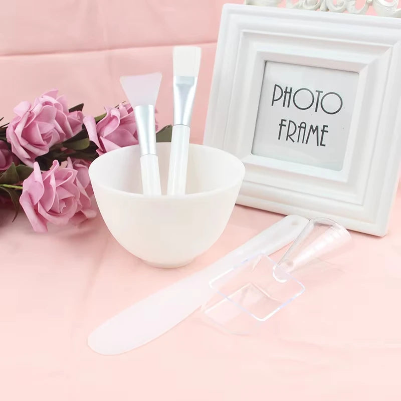 5 Pcs Customizable Face Mask Applicator Brushes Bowl Mini Makeup Spatula Cosmetic Facial Clay Eye & Body Brush