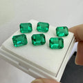 Price Per Carat Loose Emerald Cut Gemstones Colombian Hydrothermal Muzo Green Lab Grown Emerald for Ring Making