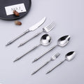 304 Silver Cutlery Set Stainless Steel Knife Fork Spoon Silverware Tableware Stainless Steel Gold Flatware for Wedding