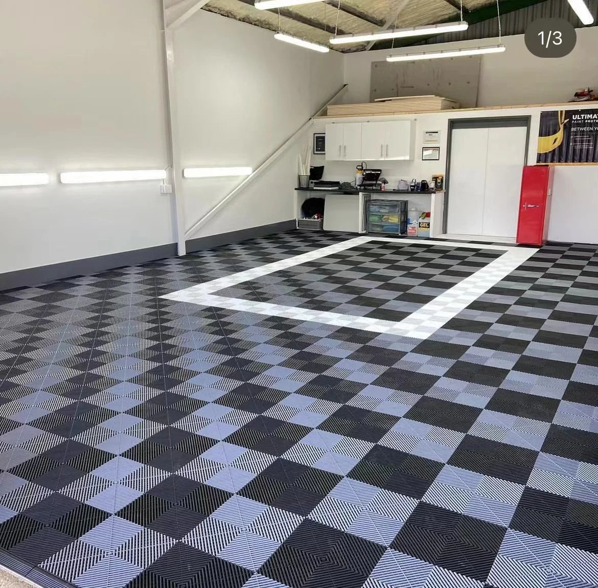 Car Wash Modular Indoor PP Click Lock Floor Tiles-Waterproof Modern Design