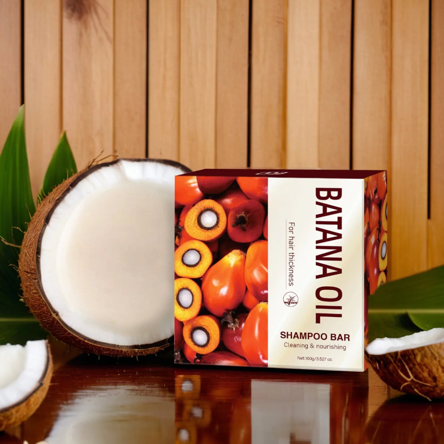 LANTHOME Batana Shampoo Soap 100g Solid Deep Cleansing Hydrating Moisturizing Whitening Bar