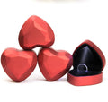 Unique Heart-shaped Jewelry Packaging Box LED Light Gift Case Romantic Engagement Ring Packaging Jewelry Boxes Custom