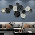 150X75CM Contemporary Light Luxury Home 3D Art Wall Decor Wall Hanging Large Metal Decor for Living Room