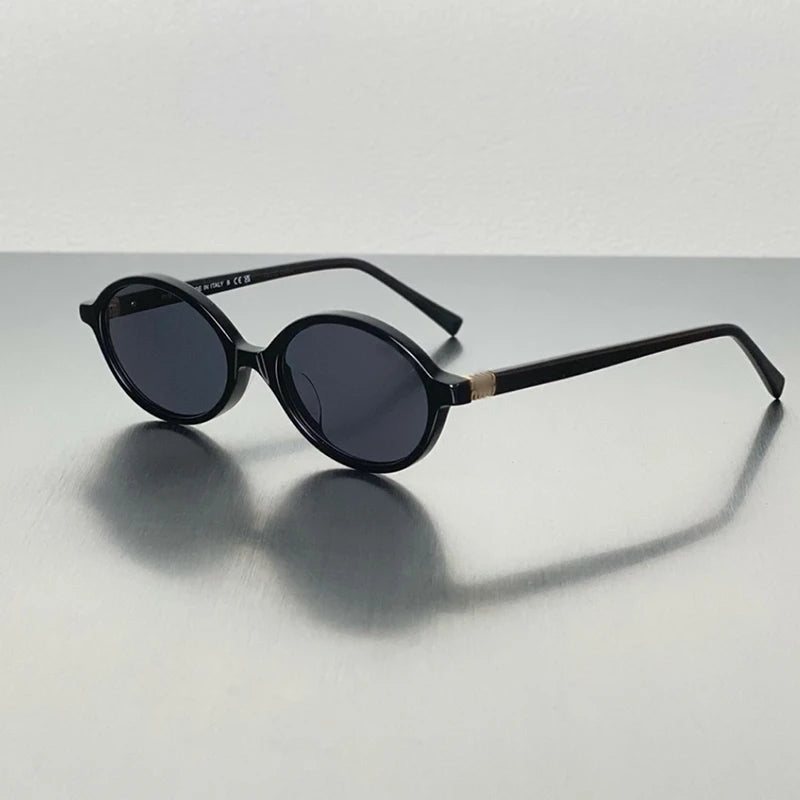 2024 New Wholesale Fashion Uv Protection Female Unisex Designer Sunglasses for Men Women Retro Oval Small Frame Sun Glasses