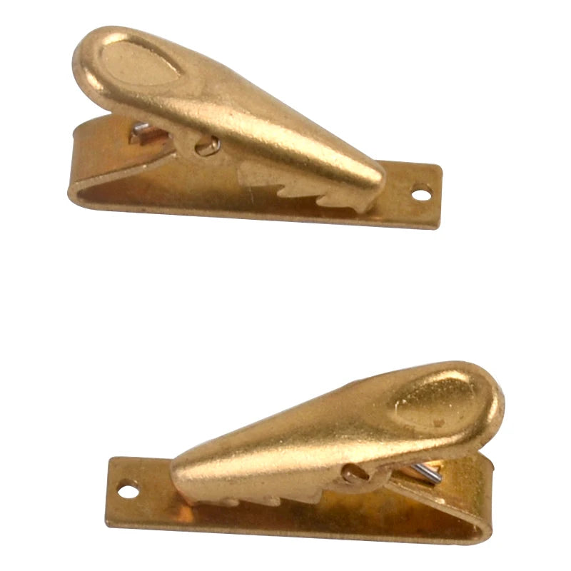Wholesale Metal 20mm Brass Tie Clip Necktie Bow Tie Pins Clip on Tie Hardware