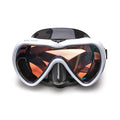 Aloma Single Lens Silicone Mask Tempered Glass Snorkeling Diving Mask Split Head Strap Customizable Scuba Goggles Plastic Logo