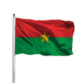 Chinese Factory Flagnshow Wholesale Polyester Flag of Burkina Faso Custom Size Double Side Printing Burkina Flag