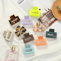 square Cellulose Acetate Acrylic Wholesale Hair Grab Clips Fancy Barrette Hair Claw Clip Accessories for Women