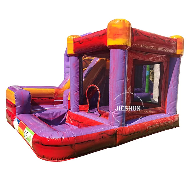Mini Magic Color Inflatable Castle Combo Slide Kids Fun Inflatable Jumping House for Sale