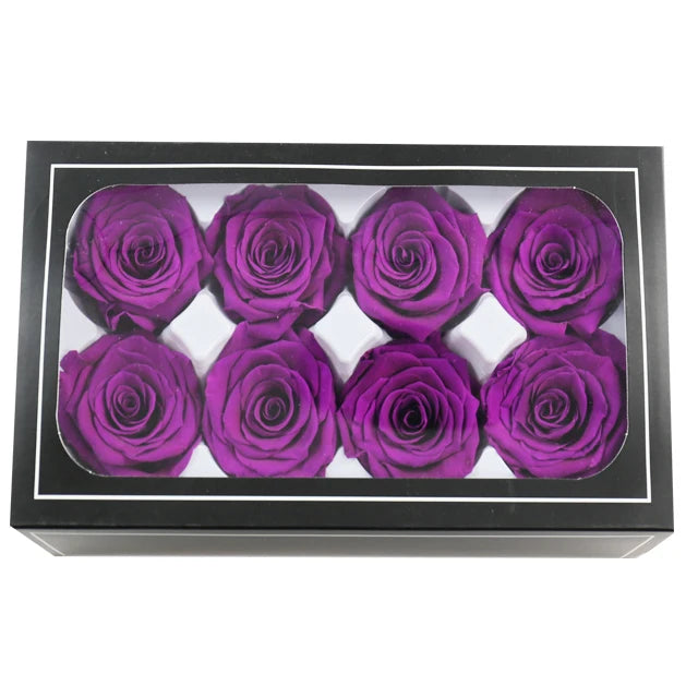 Yunnan a Grade 4-5cm Eternal Preserved Real Roses Dried Flowers Blue/Purple Multi-Color for Graduation Christmas & Thanksgiving