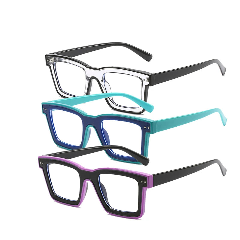 Fashion Purple Glasses Frames Tr Ub Light Protection Eye Glasses Latest Frame Latest Stylish Designer Optical Eyeglasses