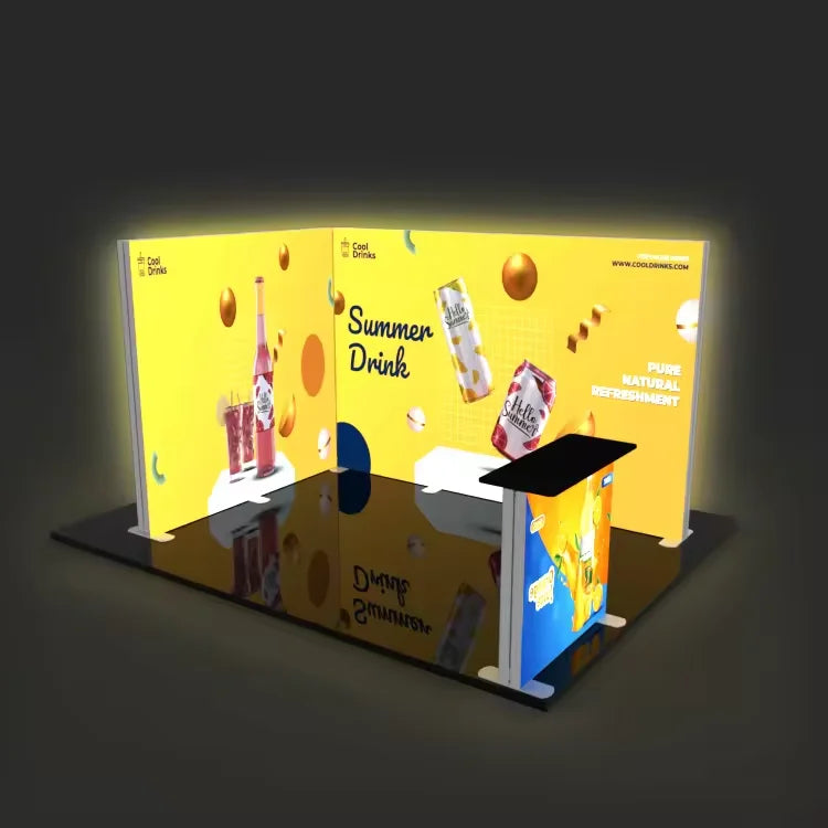TianLang SEG LED Light Box Booth Display Easy Installation Fabric Exhibition Booth for Trade Show  Modular Trade Show Equipment