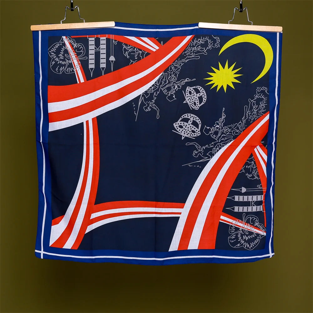 Yiwu Shengmo Apparel Co Lt Printed Hijabs Muslim Women 90*90cm Tudung Bawal Cotton Voile Japan Custom Scarf Hijab for Women
