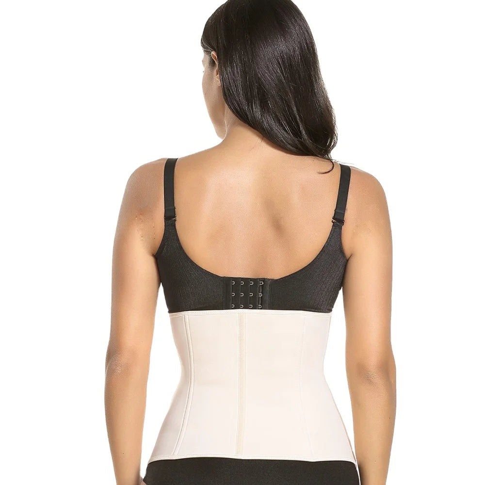 Power Plus Size Shaper Waist Trainer Corset Cincher Workout Wrap Slimming Belt with Trimmer Features