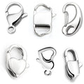 Wholesale Real Gold Plated Watch Clasp Buckle Stainless Steel Lobster Clasp for Jewelry Making Metal Cord Clasp