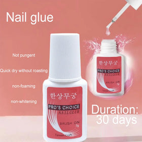 Nail Glue Wholesale Brush on Nail Glue 7gfor Nail Tips Professional Fast Drying Bond Glue Accept Custom logo