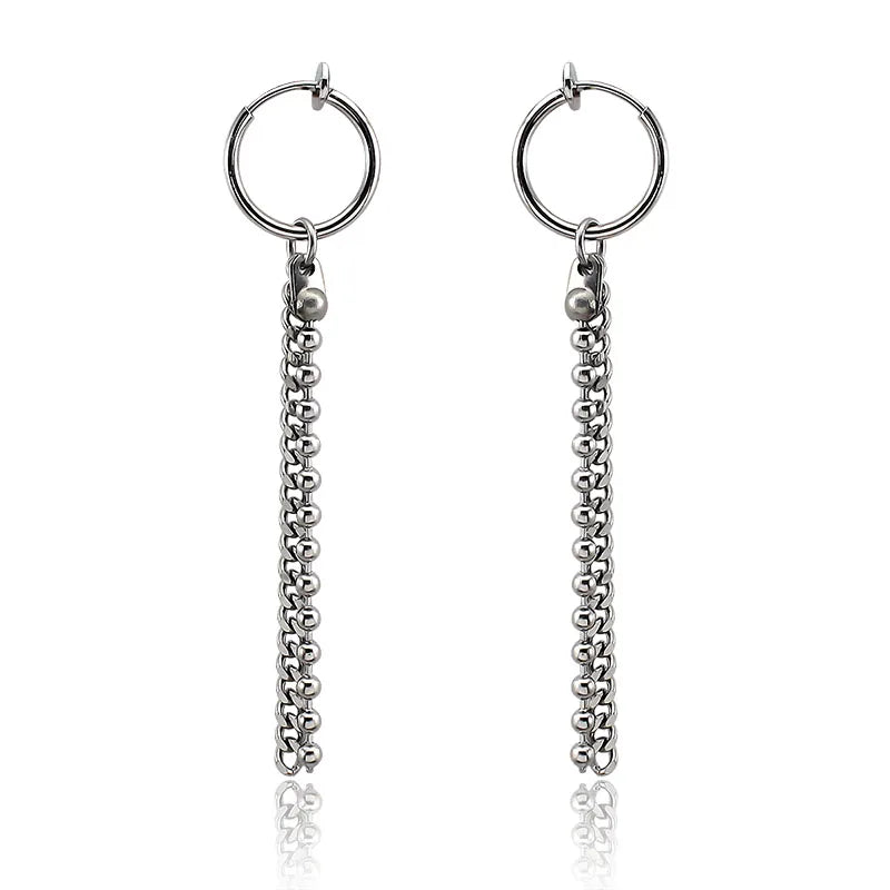 2021 Fashion Women Jewelry Geometric Earring Safety Earrings Silver Metal Earrings