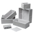Hot Sale Six-Piece Set Non-Woven Fabric Underwear Organizer with Wave Pattern Socks Finishing Drawer and Clothing Storage Boxes
