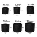 5 7 10 15 30 Gallon Grow Bags 300g Thickened Black Sturdy Breathable Fabric Plant Grow Pots with Carry Handles Garden Pot