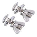 2Pcs Stainless Steel Diving Screws Bolts Wing Nuts with 4 Washers Underwater Tech Diving Gear Equipment